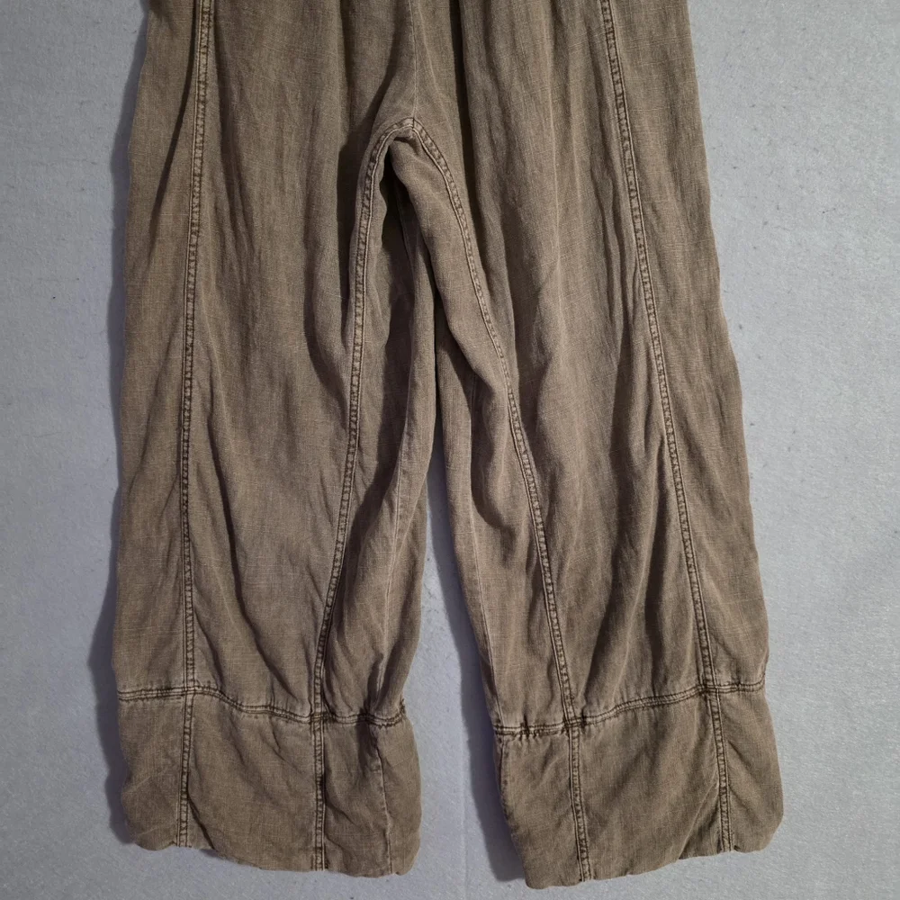 Free People Womens Days End Linen Pull On Pants Caiman OB2008799 Size Small - Picture 10 of 10